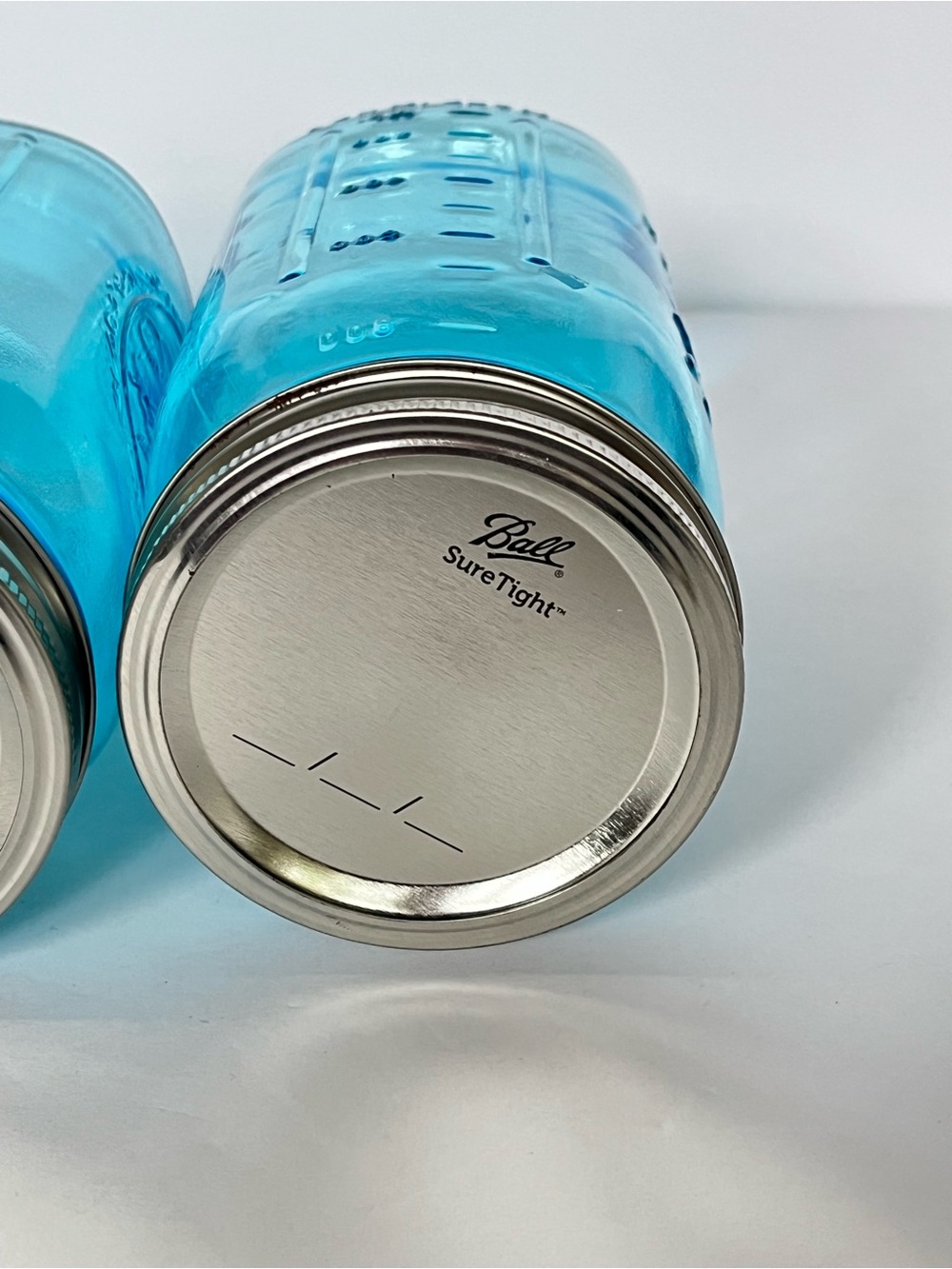 Blue Glass Ball Jars 32 oz with Lids, Wide Mouth Collector’s Edition - Picture 9 of 15